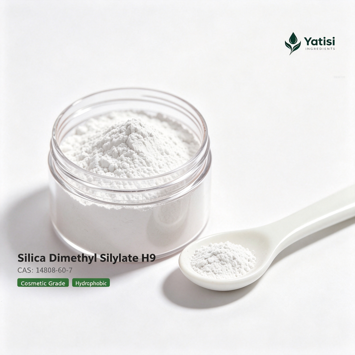 Yatisi Silica Dimethyl Silylate H9, Cosmetic Grade Hydrophobic Fumed Silica, Oil Thickening & Anti-Settling Raw Material