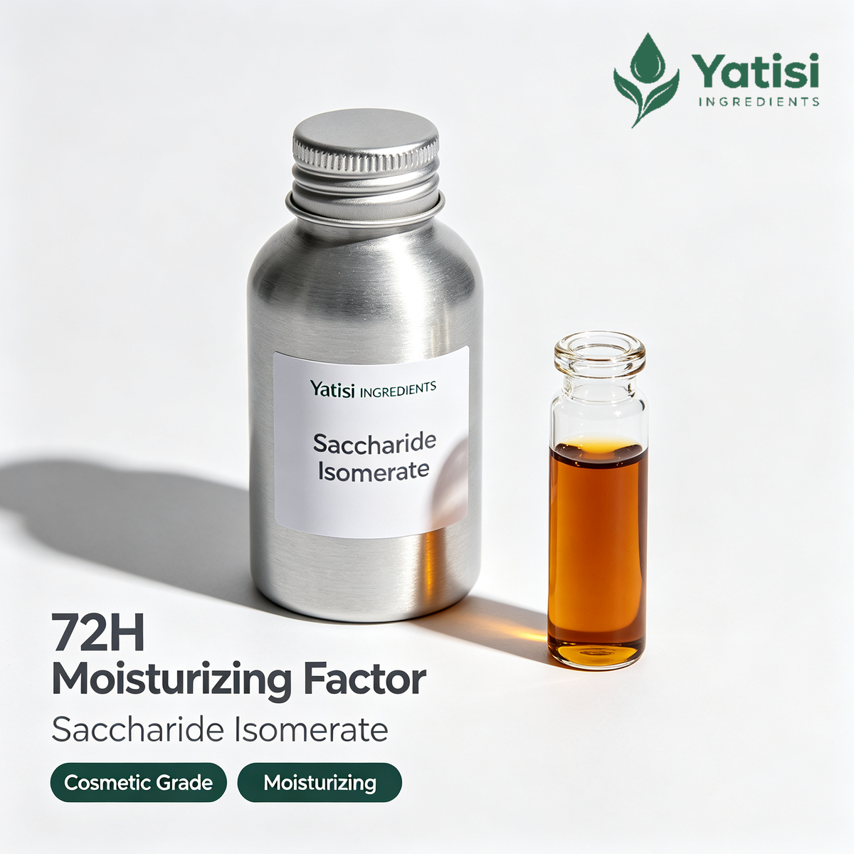 Yatisi Saccharide Isomerate, 72H Moisturizing Factor, Cosmetic Grade Humectant for Long-Lasting Hydration