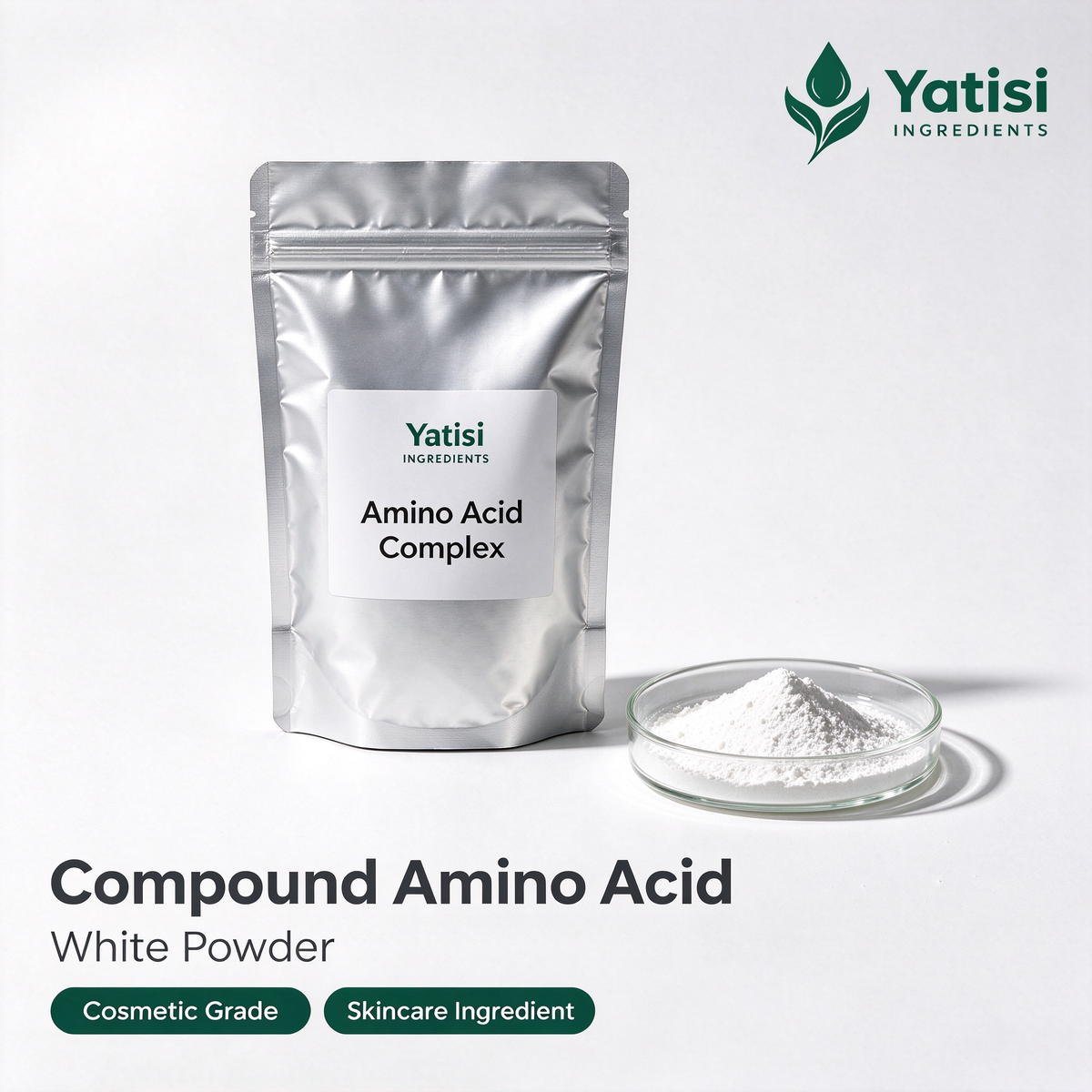 Cosmetic Grade Compound Amino Acid, Blended Amino Acid Powder for Hair & Skin Care