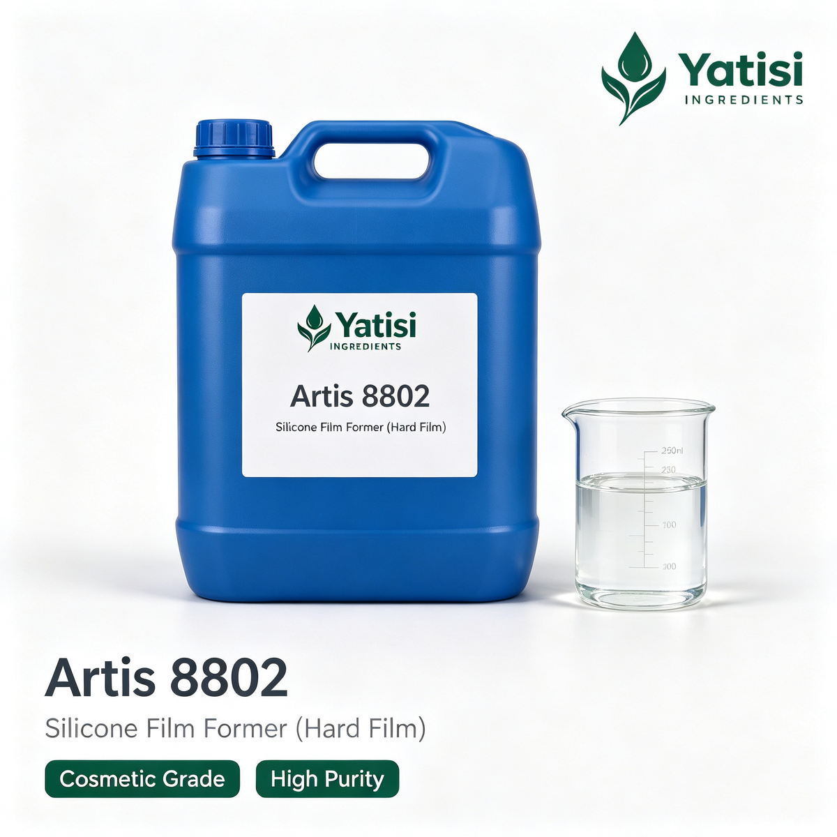 Artis 8802 Silicone Film Former (Hard Film) | Anti-transfer Silicone Resin for Longwear Makeup