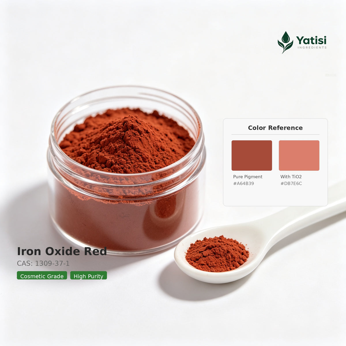 Iron Oxide Red CI77491 Cosmetic Grade Pigment for Lipstick eyeshadow makeup A4106