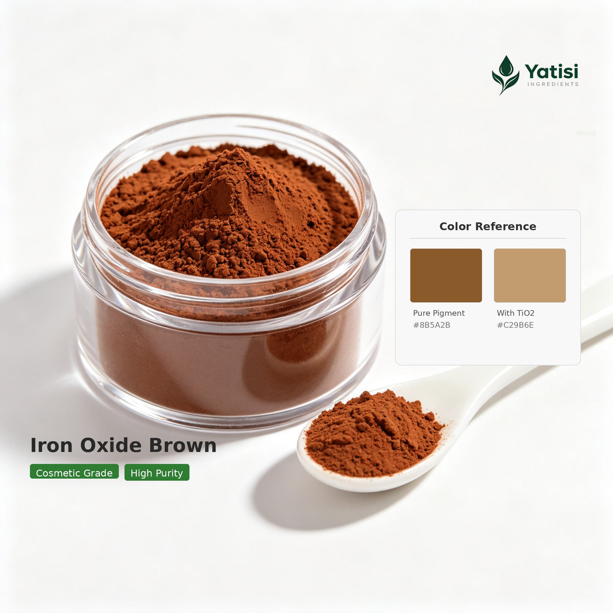 BR115 Iron Oxide Brown CI 77499, Cosmetic Grade Inorganic Color Pigment