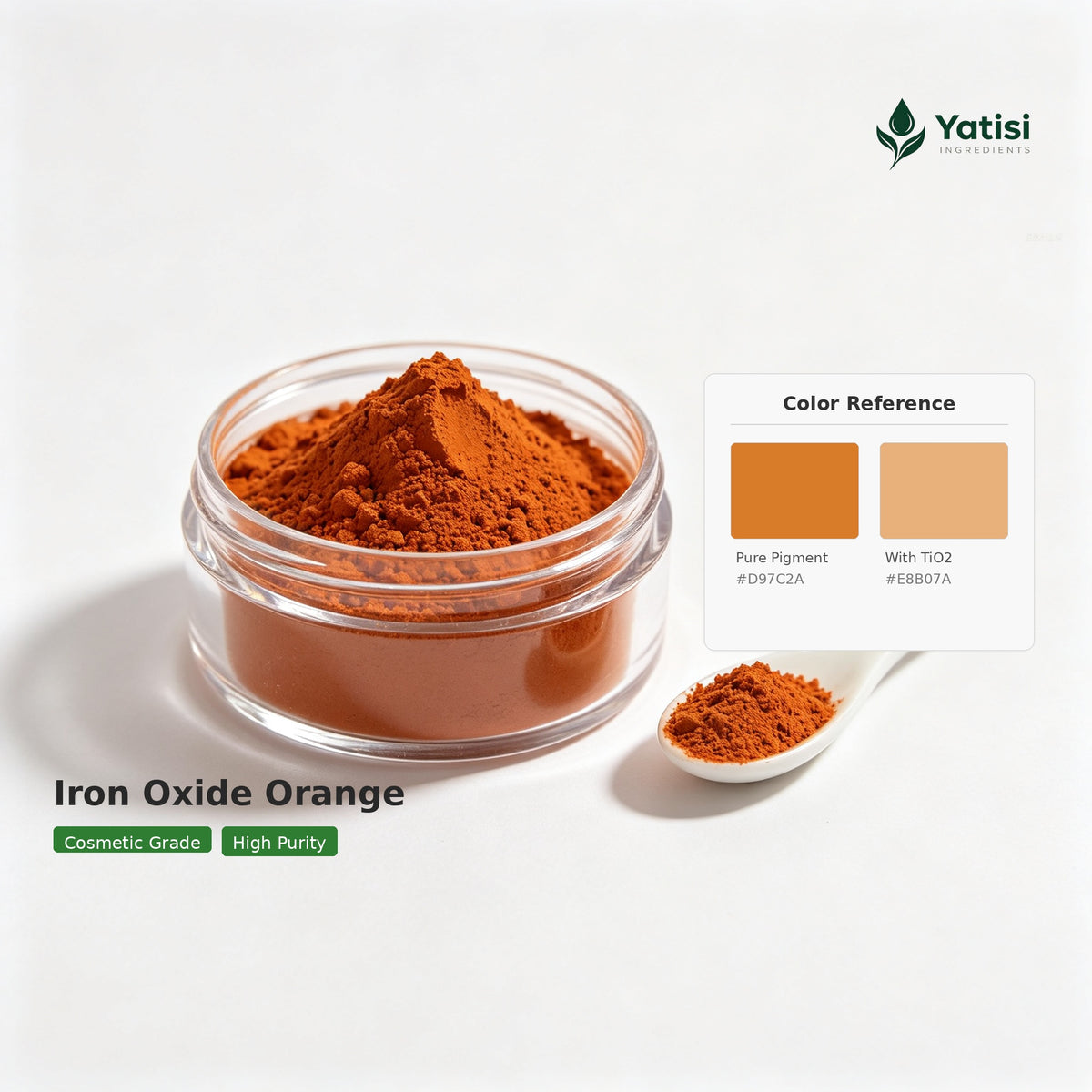 OP2675 Iron Oxide Orange, Cosmetic Grade Inorganic Color Pigment